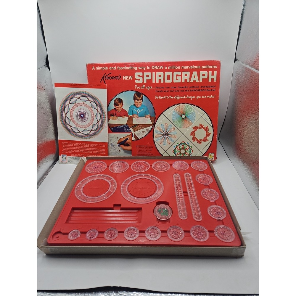 Spirograph Vintage 1967 Kenner's #401 Used Missing Parts see Notes